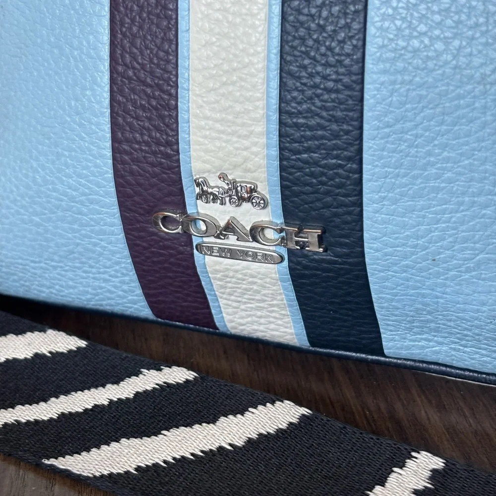Coach Jes Crossbody in Colorblock with Stripe - Picture 3 of 16